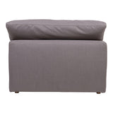 Moe's Home Clay Slipper Chair Livesmart Fabric Light Grey