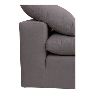 Moe's Home Clay Slipper Chair Livesmart Fabric Light Grey