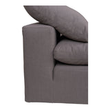 Moe's Home Clay Slipper Chair Livesmart Fabric Light Grey