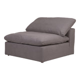 Moe's Home Clay Slipper Chair Livesmart Fabric Light Grey