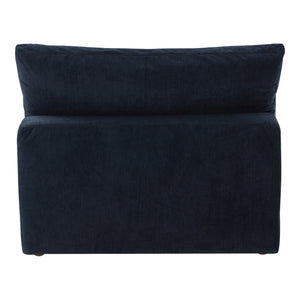 Moe's Home Clay Slipper Chair Performance Fabric Nocturnal Sky YJ-1001-46