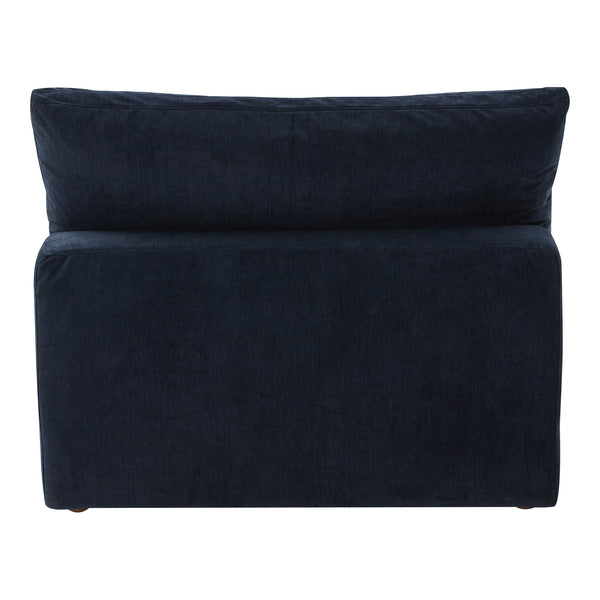 Moe's Home Clay Slipper Chair Performance Fabric Nocturnal Sky YJ-1001-46