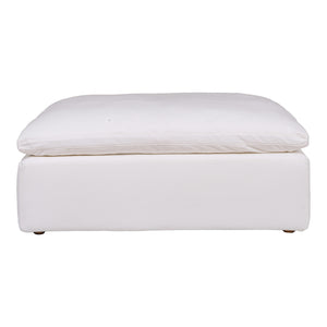 Moe's Home Clay Ottoman Livesmart Fabric Cream