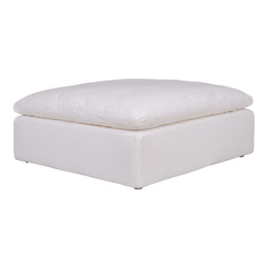 Moe's Home Clay Ottoman Livesmart Fabric Cream