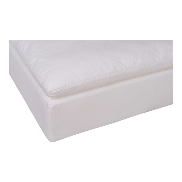 Moe's Home Clay Ottoman Livesmart Fabric Cream