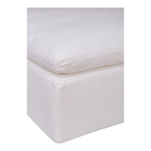 Moe's Home Clay Ottoman Livesmart Fabric Cream