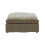 Moe's Home Clay Ottoman Performance Fabric Desert Sage YJ-1002-16