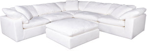Clay Modular Sectional Livesmart Fabric White