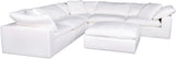 Clay Modular Sectional Livesmart Fabric White