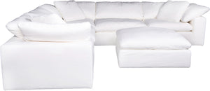 Clay Modular Sectional Livesmart Fabric White