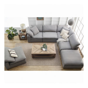 Clay Modular Sectional Livesmart Fabric Light Grey