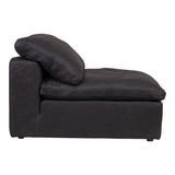 Moe's Home Clay Slipper Chair Nubuck Leather Black