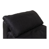 Moe's Home Clay Slipper Chair Nubuck Leather Black