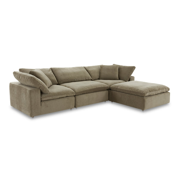 Moe's Home Clay Lounge Modular Sectional Performance Fabric Desert Sage YJ-1008-16