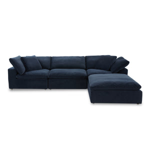 Moe's Home Clay Lounge Modular Sectional Performance Fabric Nocturnal Sky YJ-1008-46