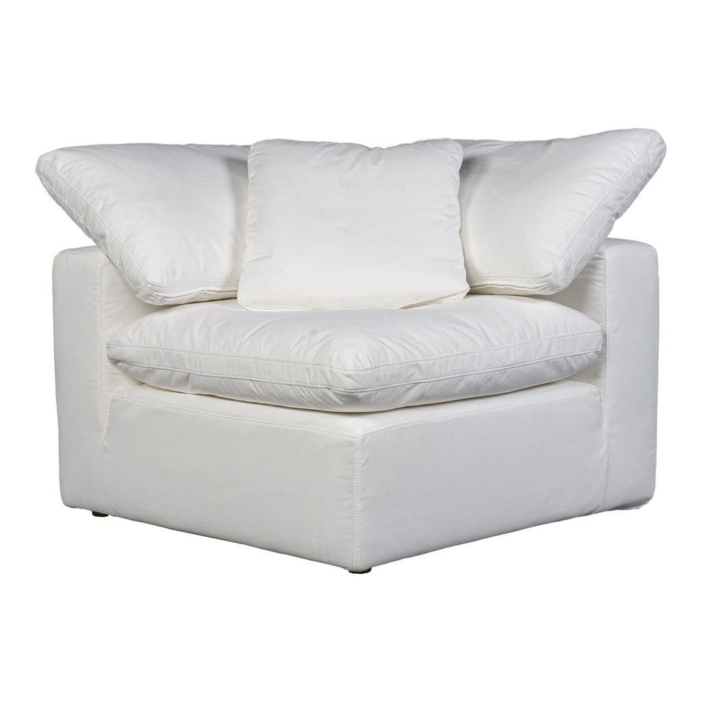 Moe's Home Terra Condo Corner Chair Livesmart Fabric Cream