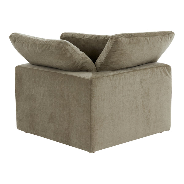 Moe's Home Terra Corner Chair Performance Fabric Desert Sage YJ-1012-16