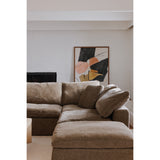 Moe's Home Terra Corner Chair Performance Fabric Desert Sage YJ-1012-16