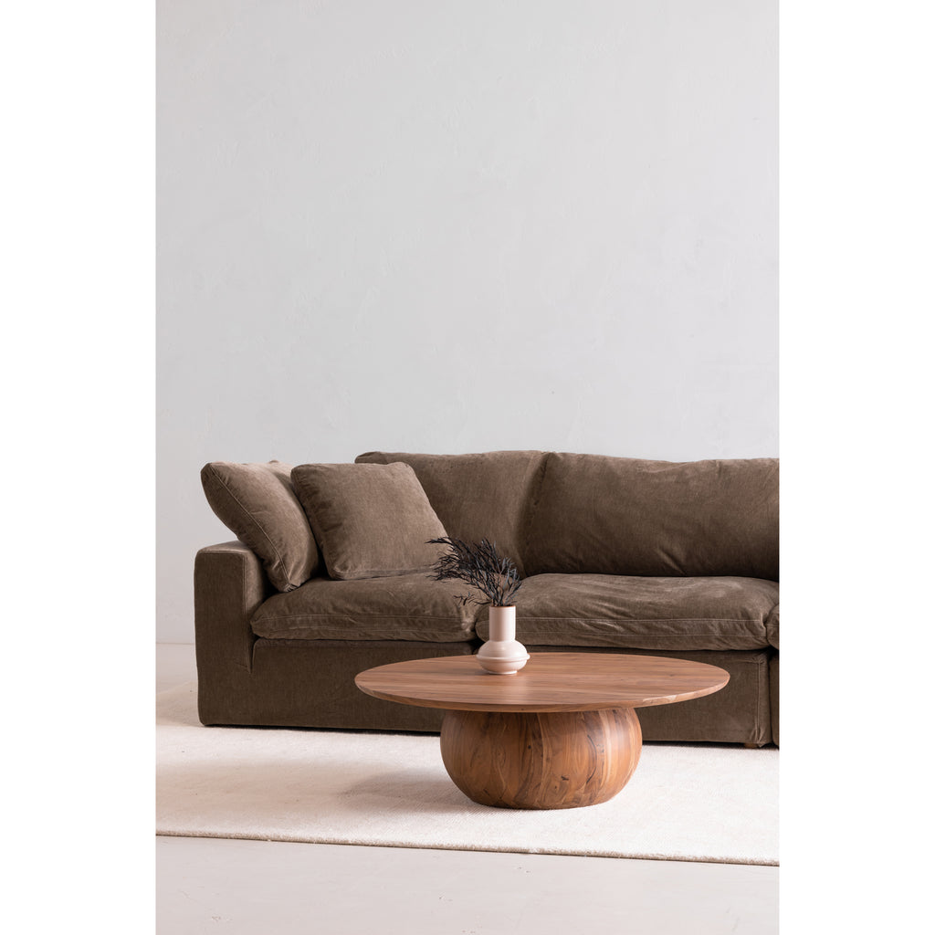 Moe's Home Terra Corner Chair Performance Fabric Desert Sage YJ-1012-16
