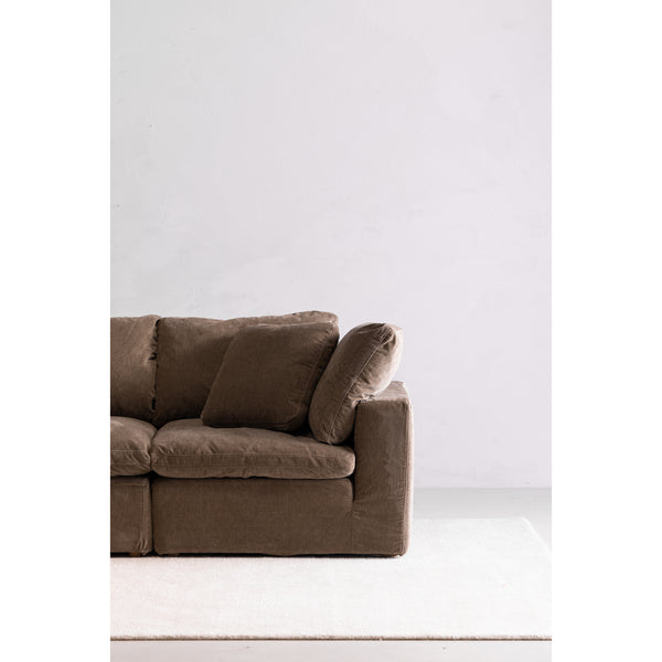 Moe's Home Terra Corner Chair Performance Fabric Desert Sage YJ-1012-16