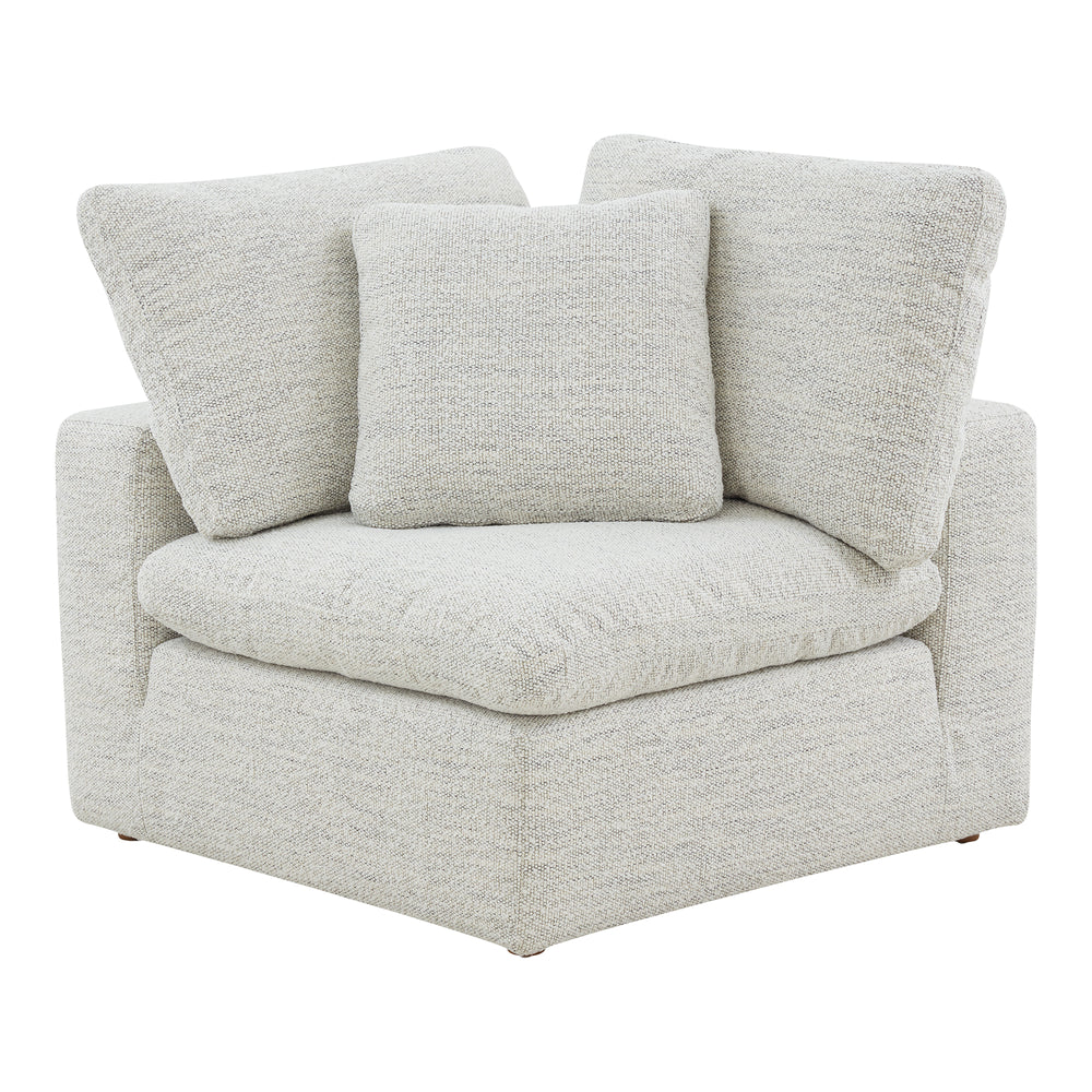 Moe's Home Terra Condo Corner Chair Performance Fabric Coastside Sand YJ-1012-49