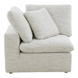Moe's Home Terra Condo Corner Chair Performance Fabric Coastside Sand YJ-1012-49