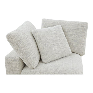 Moe's Home Terra Condo Corner Chair Performance Fabric Coastside Sand YJ-1012-49