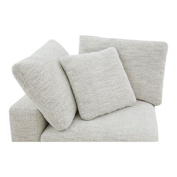 Moe's Home Terra Condo Corner Chair Performance Fabric Coastside Sand YJ-1012-49