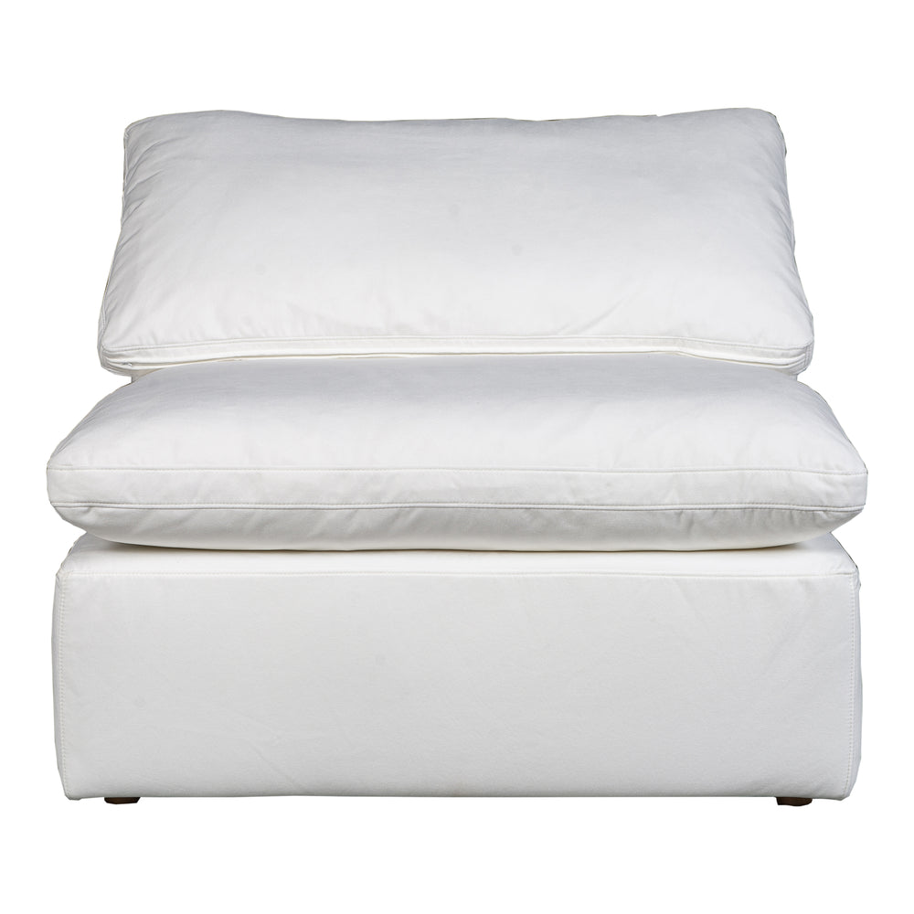 Moe's Home Terra Condo Armless Chair Livesmart Fabric Cream