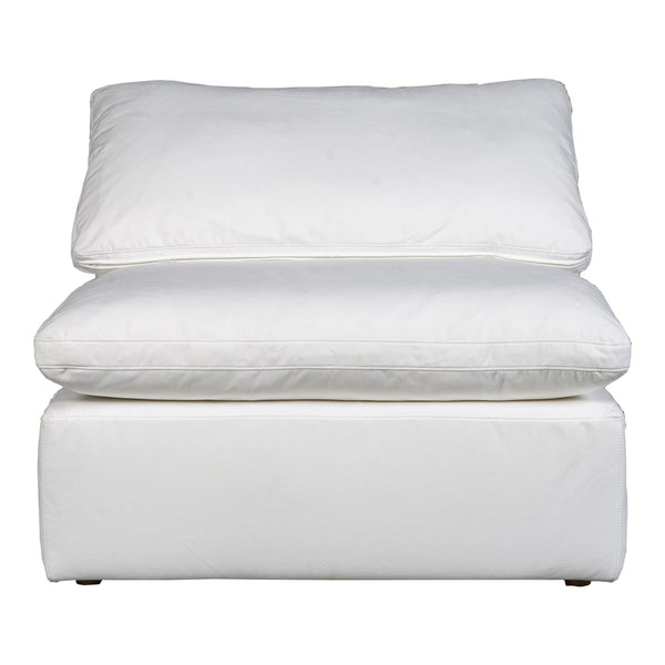 Moe's Home Terra Condo Armless Chair Livesmart Fabric Cream