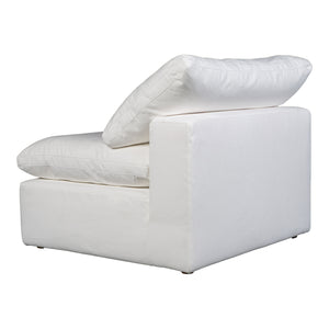 Moe's Home Terra Condo Armless Chair Livesmart Fabric Cream