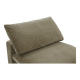 Moe's Home Terra Slipper Chair Performance Fabric Desert Sage YJ-1013-16