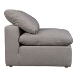 Moe's Home Terra Condo Armless Chair Livesmart Fabric Light Grey