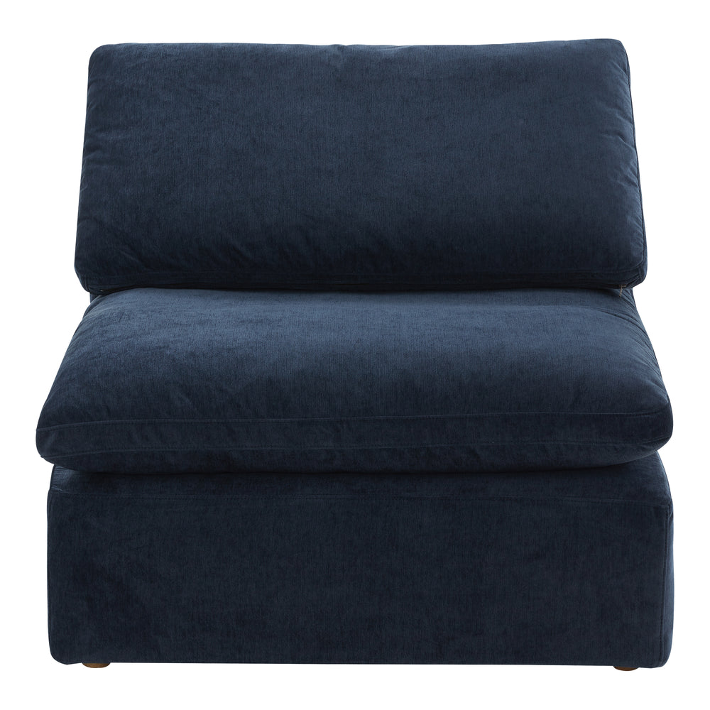 Moe's Home Terra Slipper Chair Performance Fabric Nocturnal Sky YJ-1013-46