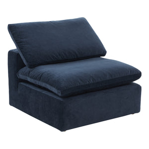 Moe's Home Terra Slipper Chair Performance Fabric Nocturnal Sky YJ-1013-46