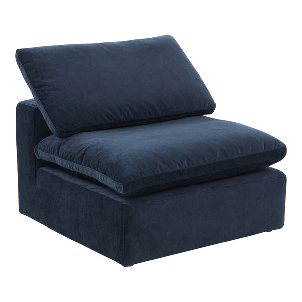 Moe's Home Terra Slipper Chair Performance Fabric Nocturnal Sky YJ-1013-46