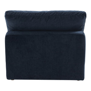 Moe's Home Terra Slipper Chair Performance Fabric Nocturnal Sky YJ-1013-46