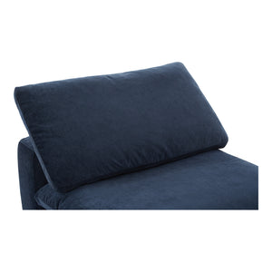 Moe's Home Terra Slipper Chair Performance Fabric Nocturnal Sky YJ-1013-46