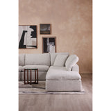 Moe's Home Terra Condo Slipper Chair Performance Fabric Coastside Sand YJ-1013-49