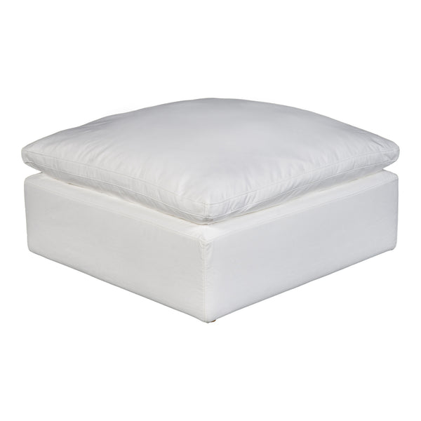 Moe's Home Terra Condo Ottoman Livesmart Fabric Cream