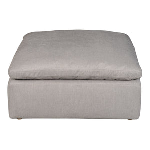 Moe's Home Terra Condo Ottoman Livesmart Fabric Light Grey