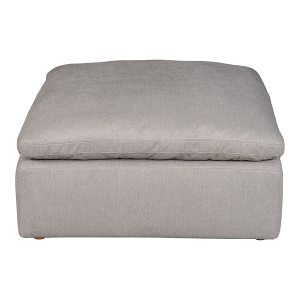 Moe's Home Terra Condo Ottoman Livesmart Fabric Light Grey