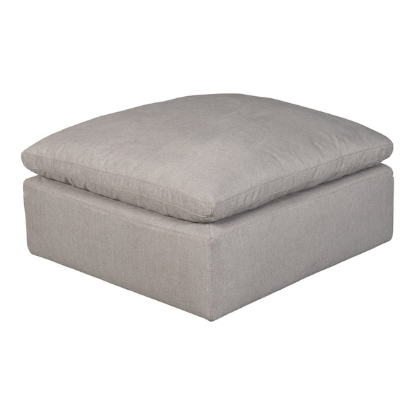 Moe's Home Terra Condo Ottoman Livesmart Fabric Light Grey