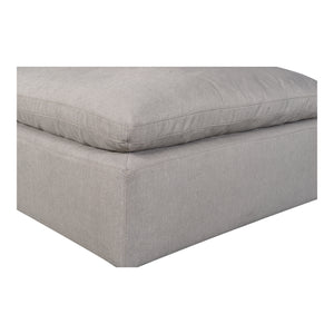 Moe's Home Terra Condo Ottoman Livesmart Fabric Light Grey