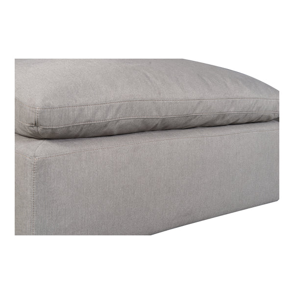 Moe's Home Terra Condo Ottoman Livesmart Fabric Light Grey