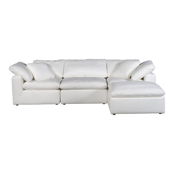 Moe's Home Terra Condo Lounge Modular Sectional Livesmart Fabric Cream