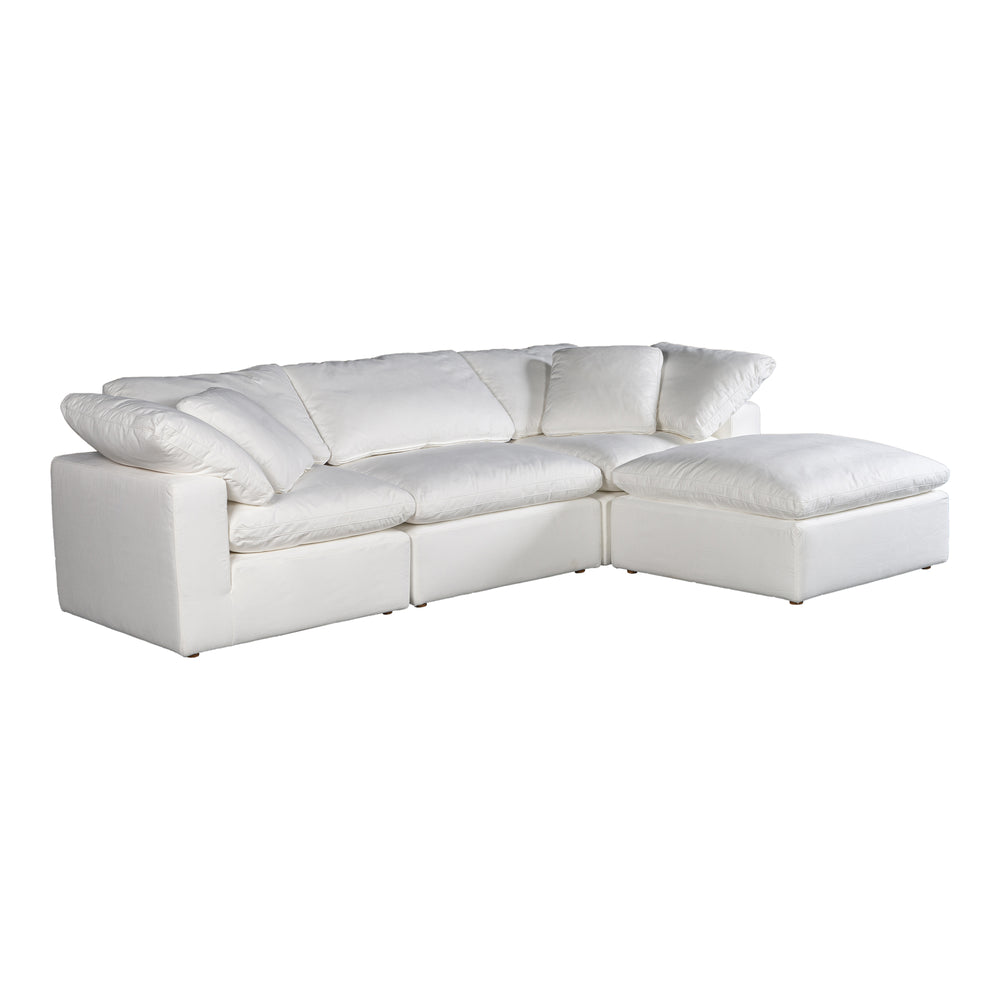 Moe's Home Terra Condo Lounge Modular Sectional Livesmart Fabric Cream