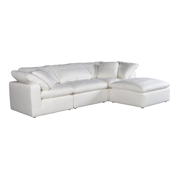 Moe's Home Terra Condo Lounge Modular Sectional Livesmart Fabric Cream