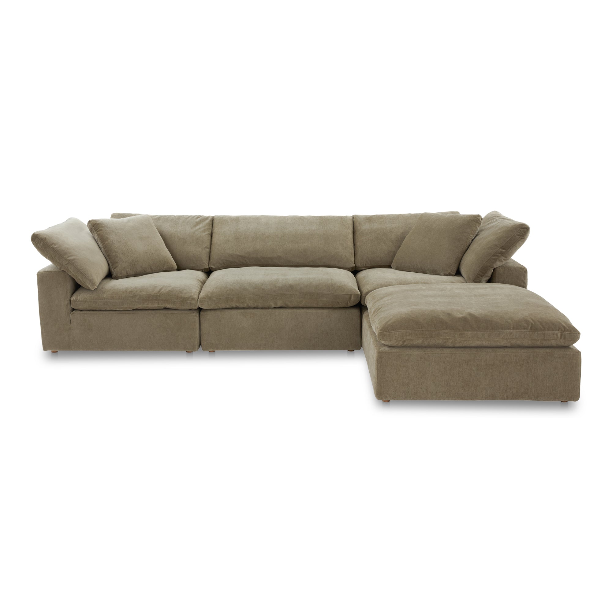 Moe's Home Terra Modular Sectional Sofa with Ottoman - Thumbnail 5