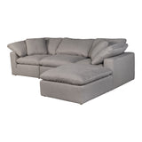 Moe's Home Terra Condo Lounge Modular Sectional Livesmart Fabric Light Grey